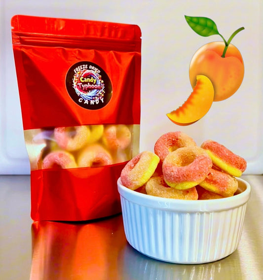 FREEZE DRIED PEACH HOOPS